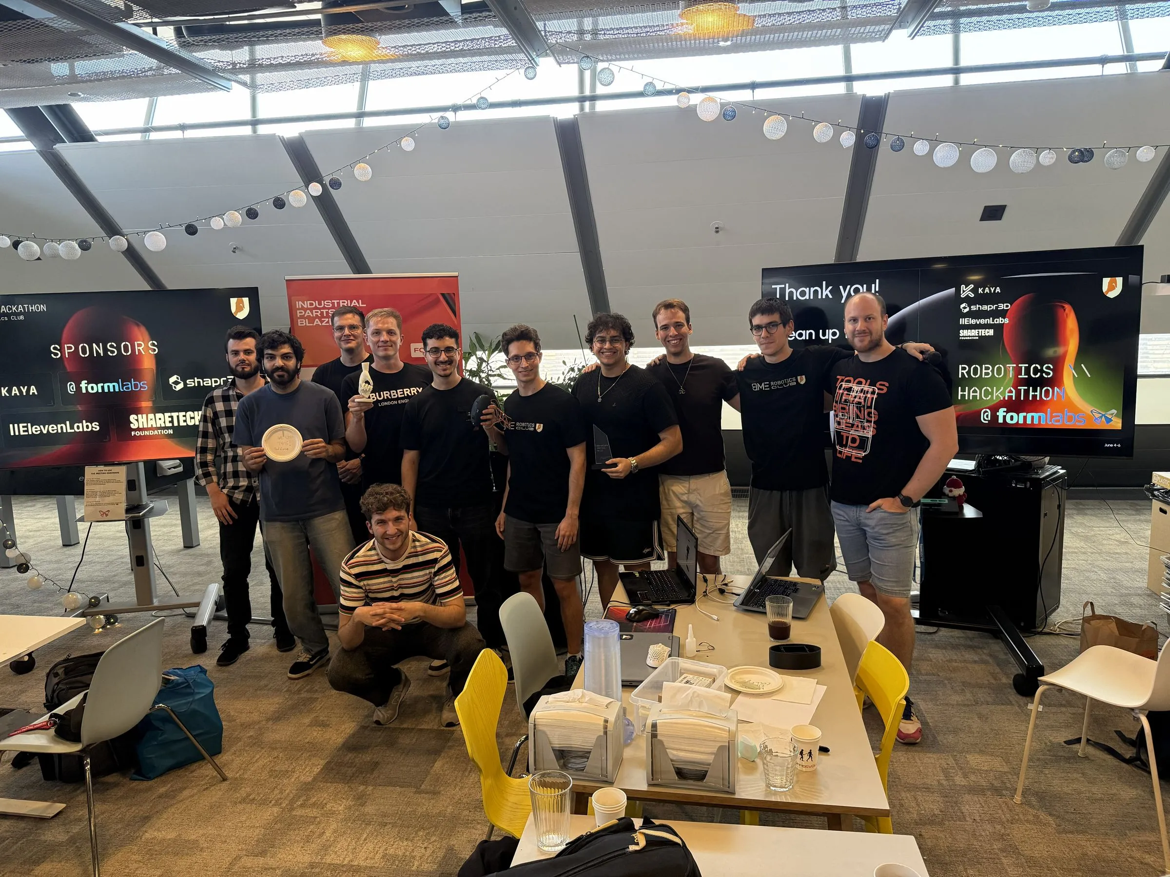 The team after the awards